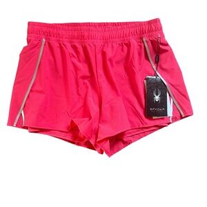 Spyder Active Women’s Running Shorts Bright Pink Size Large NWT